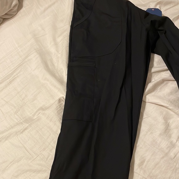 NWT Cherokee workwear professionals modern classic petite S black scrub pants - Picture 3 of 5